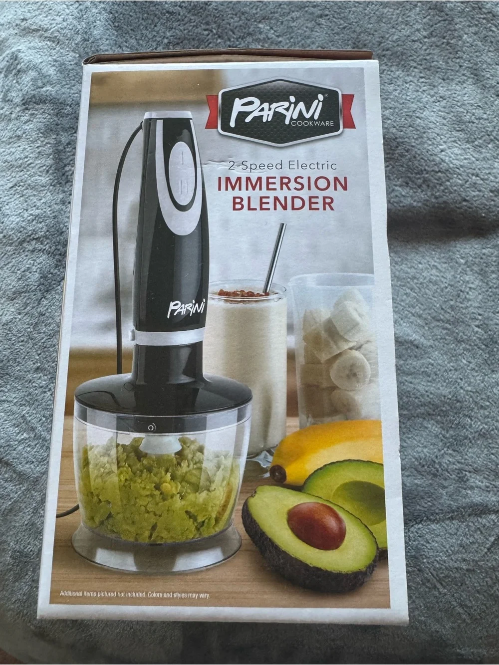 2 Speed Electric Immersion Blender - Black 600W Motor - NEW